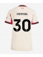 Zenske Futbalové oblečenie Liverpool Jeremie Frimpong #30 2025-26 Krátky Rukáv - Preč Zenske Futbalové oblečenie Liverpool Jeremie Frimpong #30 2025-26 Krátky Rukáv - Preč